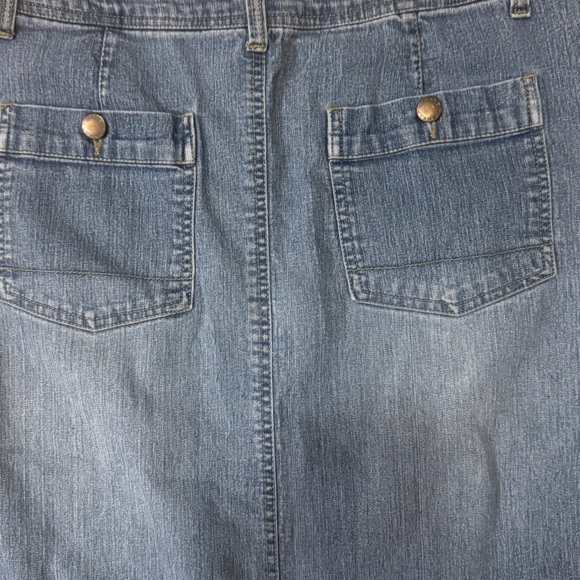 Cato Blue Denim Maxi Skirt - Picture 5 of 7